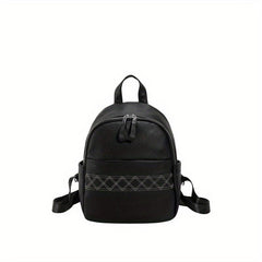 Soft Leather Backpack Travel School Bag Men Women