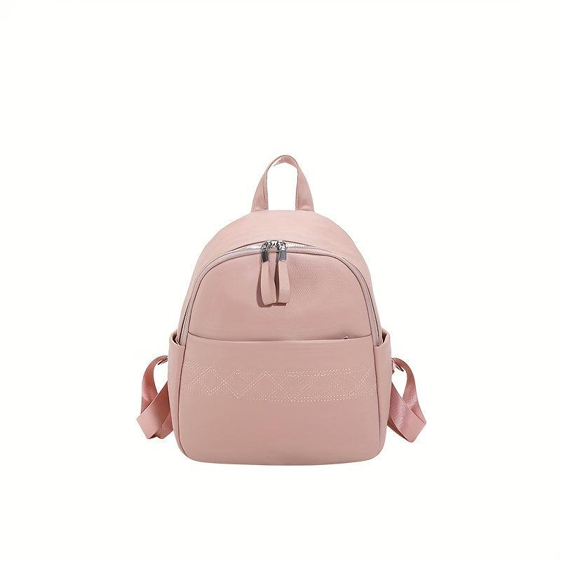 Soft Leather Backpack Travel School Bag Men Women