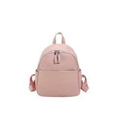 Soft Leather Backpack Travel School Bag Men Women