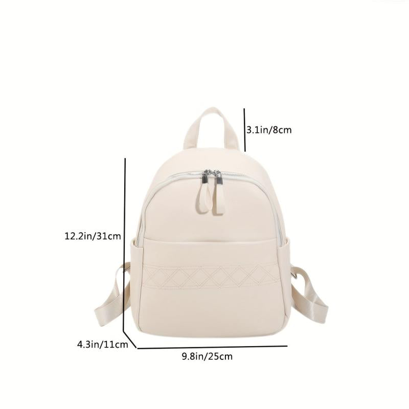 Soft Leather Backpack Travel School Bag Men Women