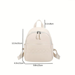 Soft Leather Backpack Travel School Bag Men Women