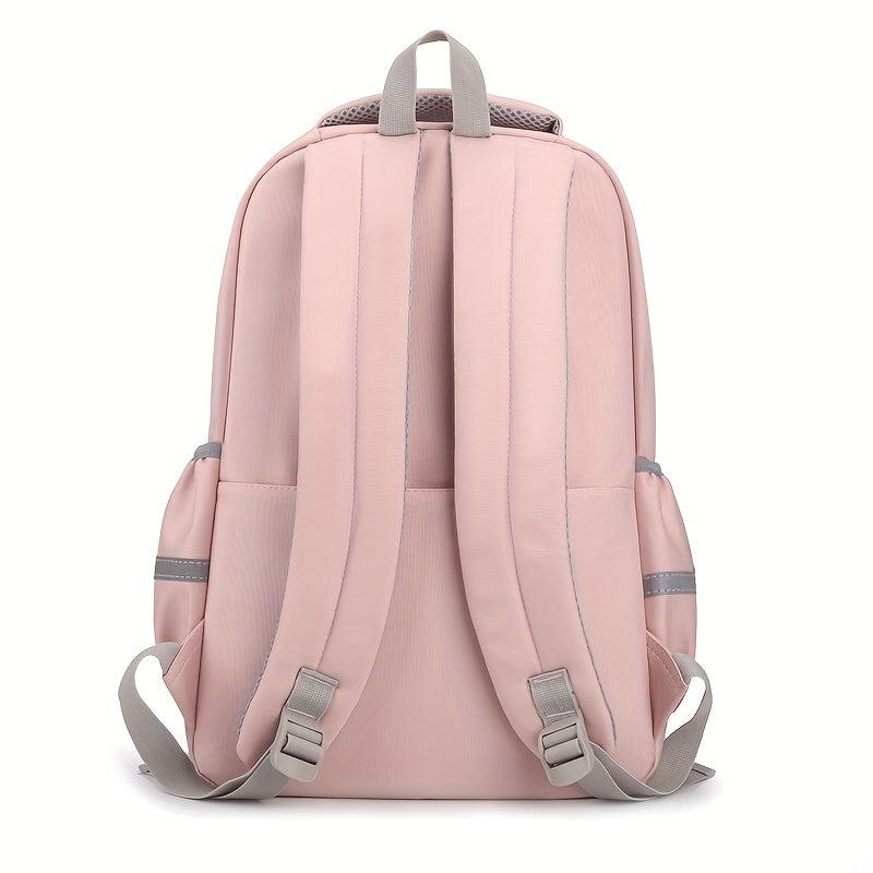 Print Backpack Preppy Campus Student Schoolbag Large Capacity Backpack