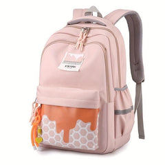 Print Backpack Preppy Campus Student Schoolbag Large Capacity Backpack