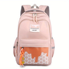 Print Backpack Preppy Campus Student Schoolbag Large Capacity Backpack
