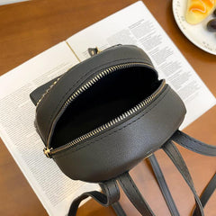 Punk Style Rivet Backpack Girls Casual Multifunction Bag PU Leather