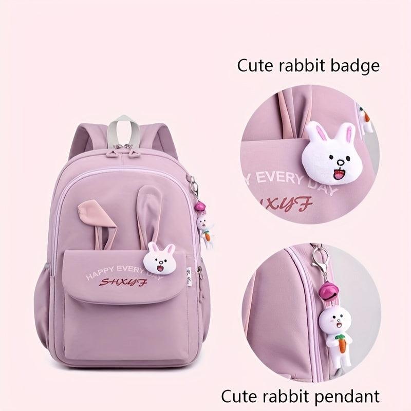 Rabbit Ears Shape Primary School Backpack - Sweet Student Backpack