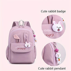 Rabbit Ears Shape Primary School Backpack - Sweet Student Backpack