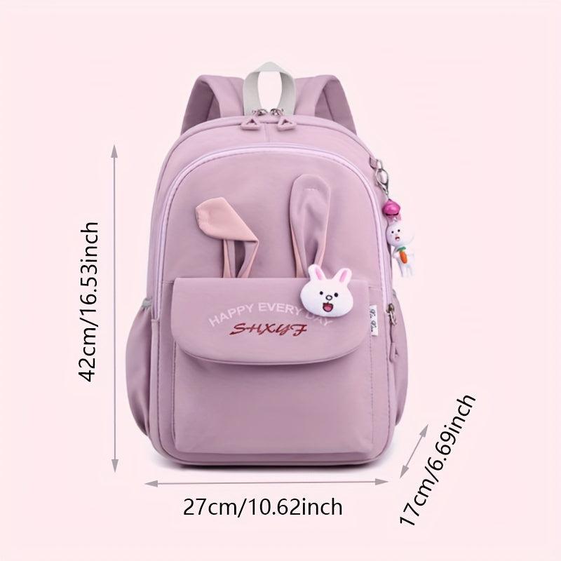 Rabbit Ears Shape Primary School Backpack - Sweet Student Backpack
