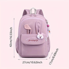 Rabbit Ears Shape Primary School Backpack - Sweet Student Backpack