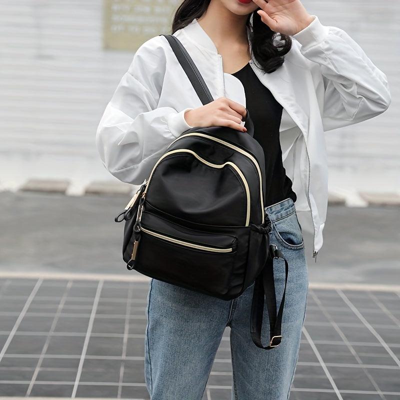 PU Leather Backpack Large Capacity Casual Bag for Daily Use