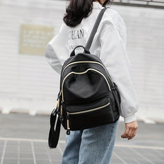 PU Leather Backpack Large Capacity Casual Bag for Daily Use