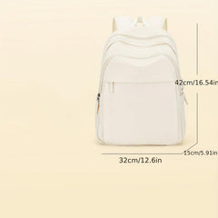 Men's Large Capacity Travel Backpack Schoolbag with USB Charging Port