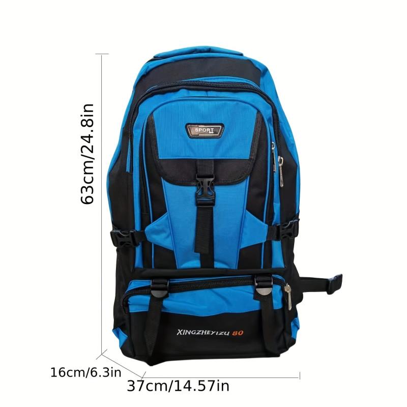 80L Men's Large Capacity Backpack Outdoor Sports Travel Hiking Camping Bag