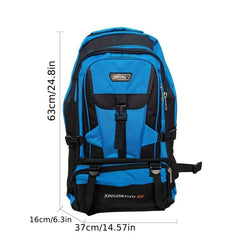 80L Men's Large Capacity Backpack Outdoor Sports Travel Hiking Camping Bag