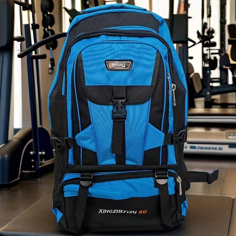 80L Men's Large Capacity Backpack Outdoor Sports Travel Hiking Camping Bag