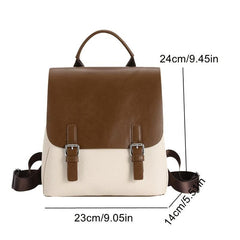 College Students Backpack Large Capacity Contrast Bag Commuter Bag