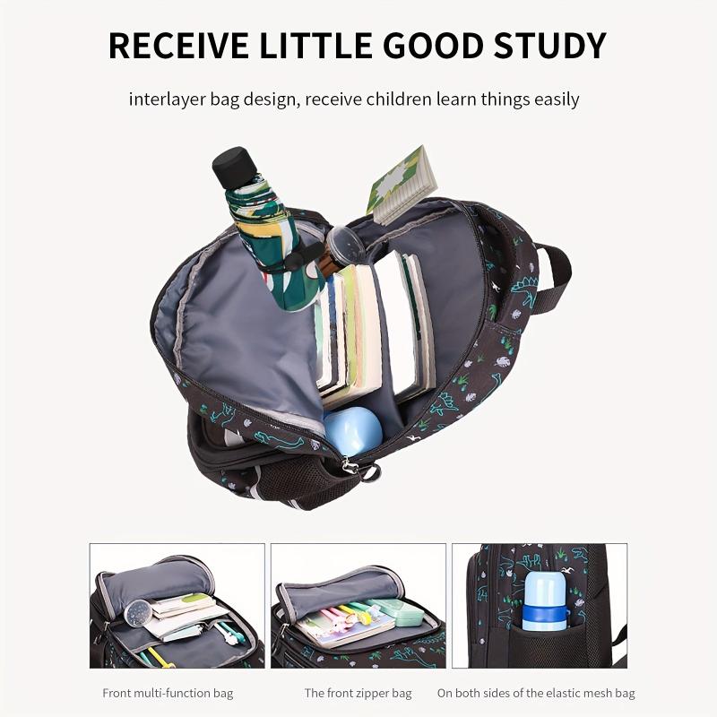 Boys School Bag Set Backpack Lunch Bag Pencil Case Male Student