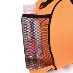 Basketball Shape Backpack with Water Bottle Holder Outdoor Sports Bag