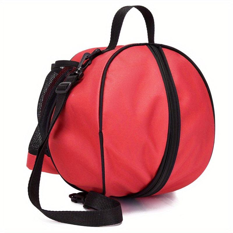 Basketball Shape Backpack with Water Bottle Holder Outdoor Sports Bag