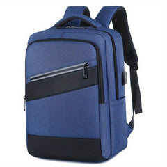 Men's Waterproof Business Laptop Backpack with USB Charging Port