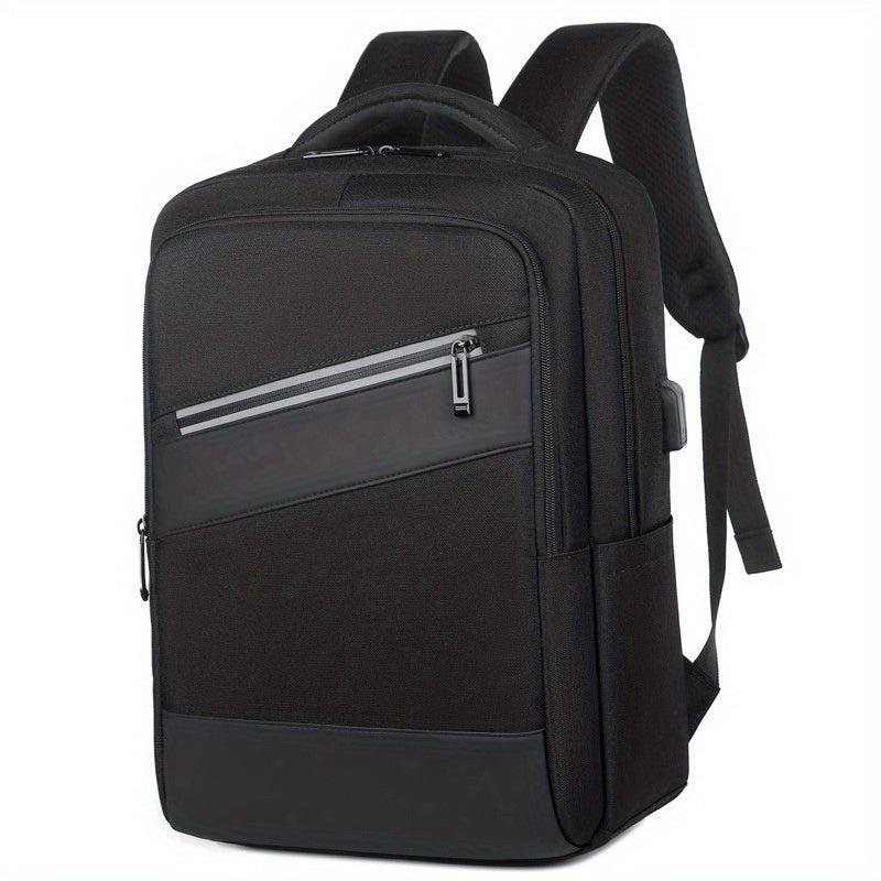 Men's Waterproof Business Laptop Backpack with USB Charging Port