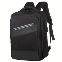 Men's Waterproof Business Laptop Backpack with USB Charging Port