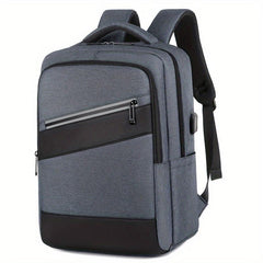 Men's Waterproof Business Laptop Backpack with USB Charging Port