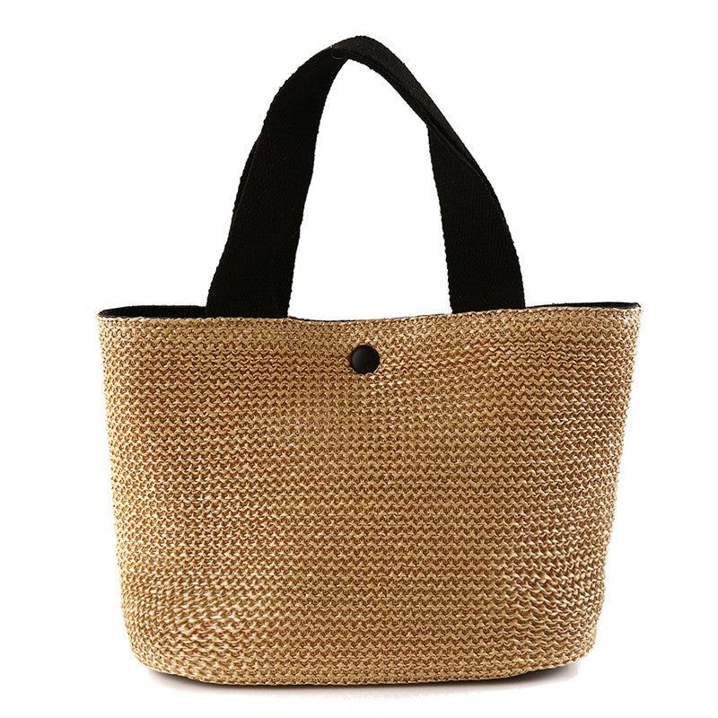 Straw Woven Handbags Casual Tote Bag For Holiday Beach