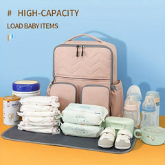 Preppy Travel Backpack Solid Computer Casual Student Double Shoulder Bag