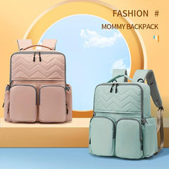 Preppy Travel Backpack Solid Computer Casual Student Double Shoulder Bag