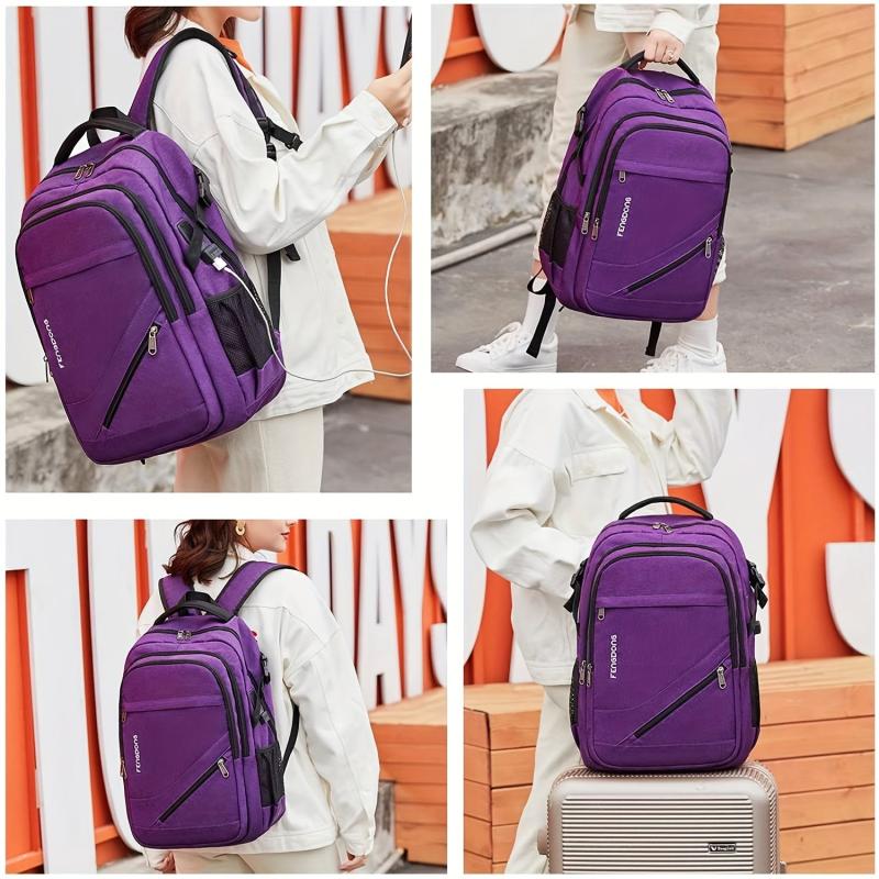Large Laptop Backpack 17.3 Inches Waterproof Travel Schoolbag
