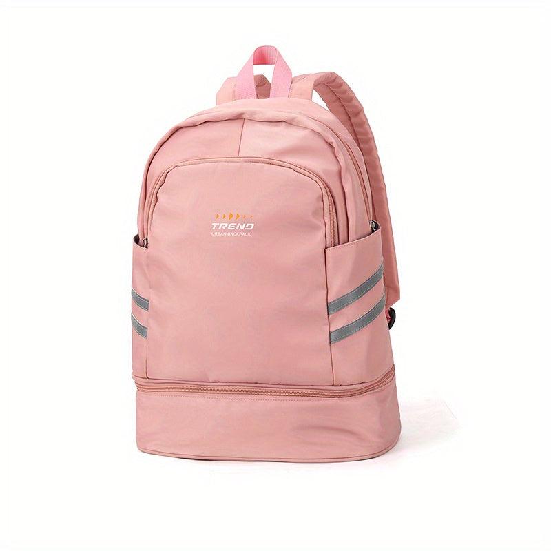Large Capacity Folding Backpack Travel Bag Dry And Wet Separation