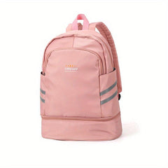 Large Capacity Folding Backpack Travel Bag Dry And Wet Separation