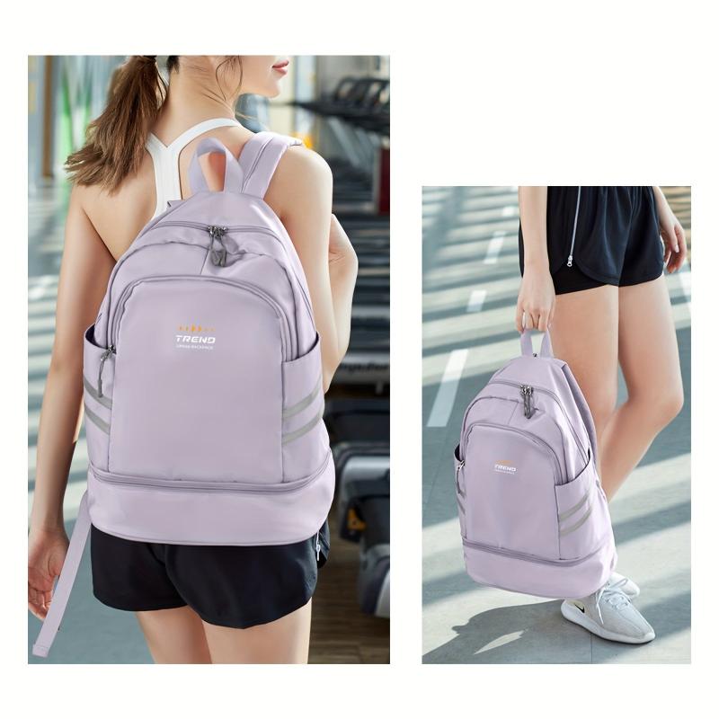 Large Capacity Folding Backpack Travel Bag Dry And Wet Separation