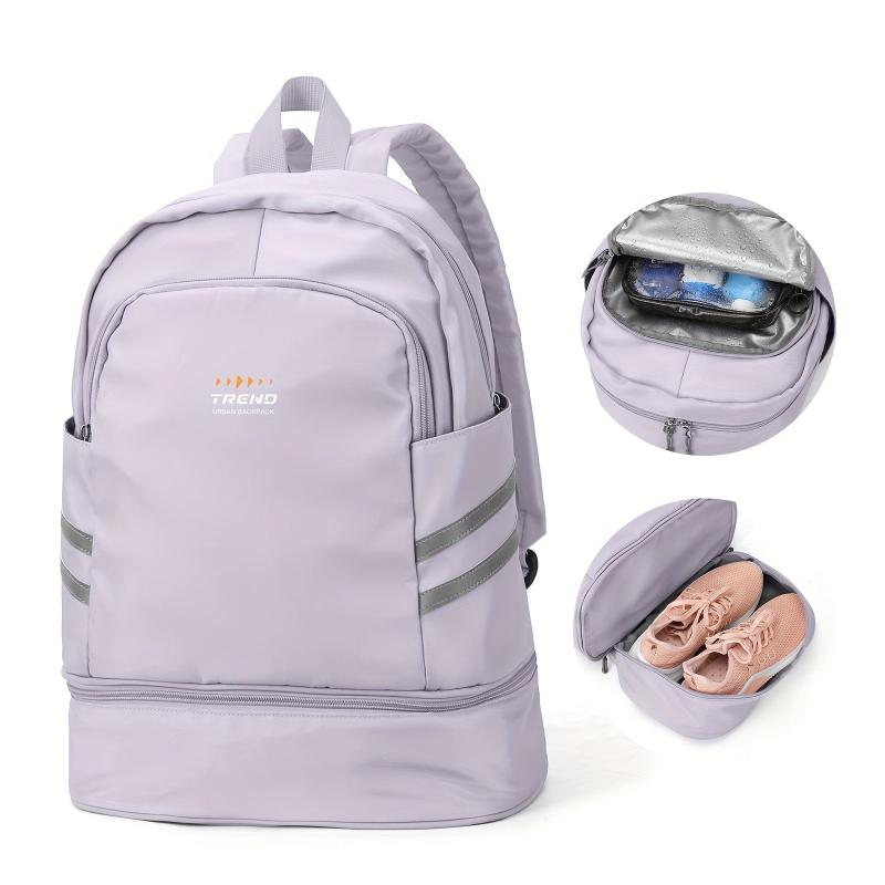 Large Capacity Folding Backpack Travel Bag Dry And Wet Separation