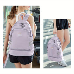 Large Capacity Folding Backpack Travel Bag Dry And Wet Separation