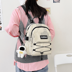 Bear Printed Multifunctional Backpack Handbag Crossbody Bag