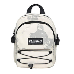 Bear Printed Multifunctional Backpack Handbag Crossbody Bag