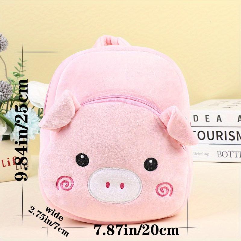 Cartoon Pig Shape Kids Schoolbag For Kindergarten Outdoor Use