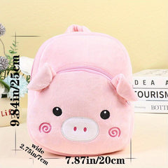Cartoon Pig Shape Kids Schoolbag For Kindergarten Outdoor Use