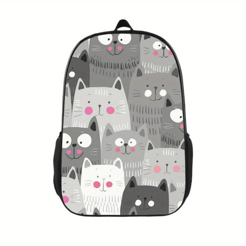Animal Print Backpack Lightweight Outdoor School Bag For Teens Boys Girls