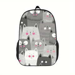 Animal Print Backpack Lightweight Outdoor School Bag For Teens Boys Girls