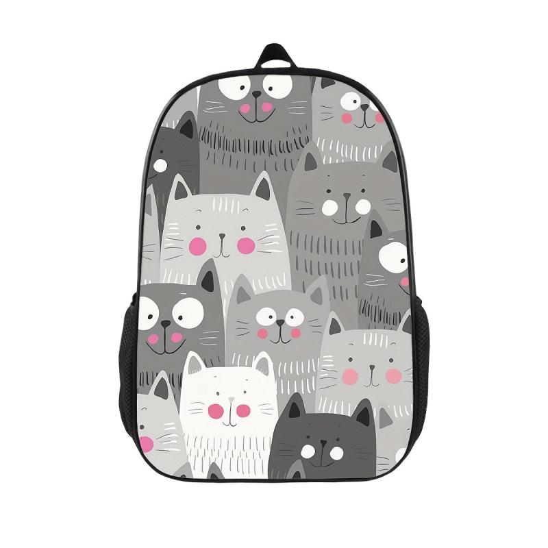 Animal Print Backpack Lightweight Outdoor School Bag For Teens Boys Girls