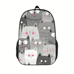 Animal Print Backpack Lightweight Outdoor School Bag For Teens Boys Girls