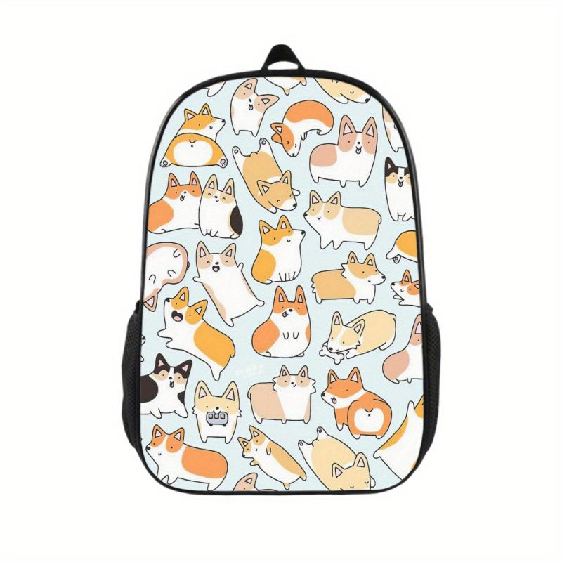 Animal Print Backpack Lightweight Outdoor School Bag For Teens Boys Girls