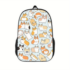 Animal Print Backpack Lightweight Outdoor School Bag For Teens Boys Girls