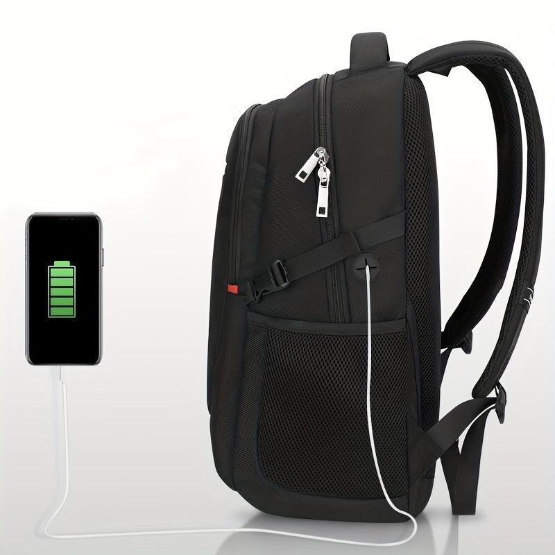 Business Waterproof Backpack Laptop Bag with USB Charging Port