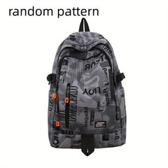 Men's Casual Backpack Graffiti Large Capacity School Bag Computer Backpack