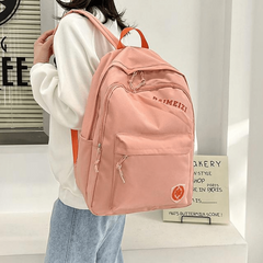 Double Shoulder Bag Couple Casual Backpack Nylon Students School