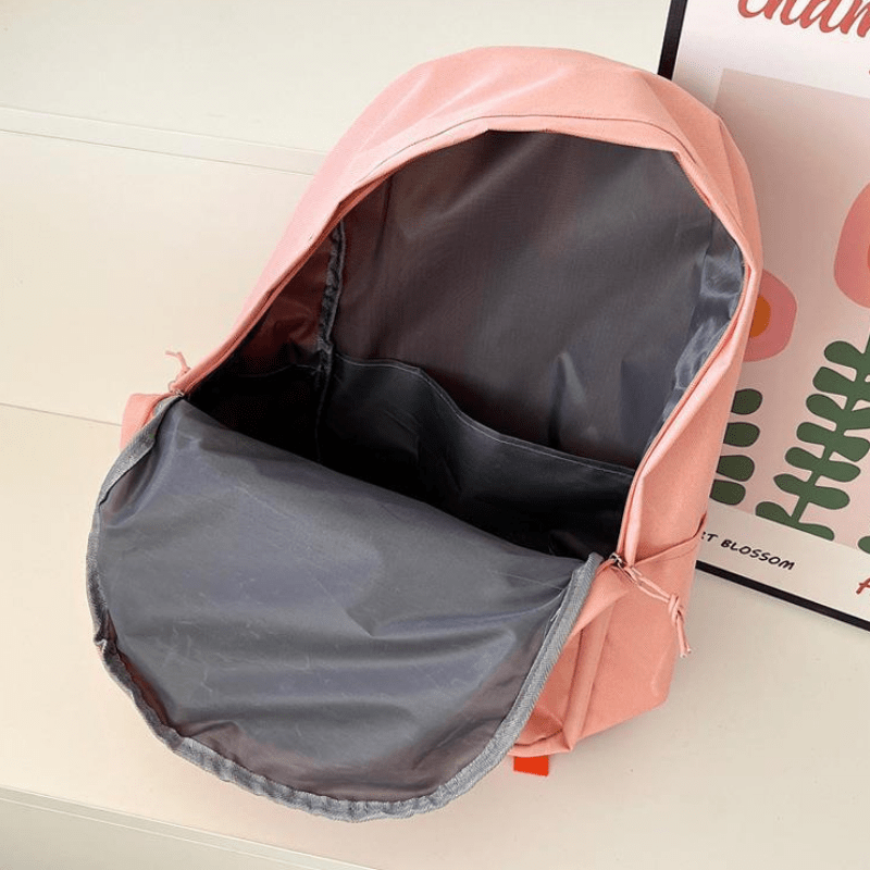 Double Shoulder Bag Couple Casual Backpack Nylon Students School